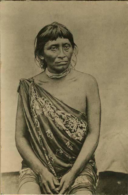 Posed portrait of woman