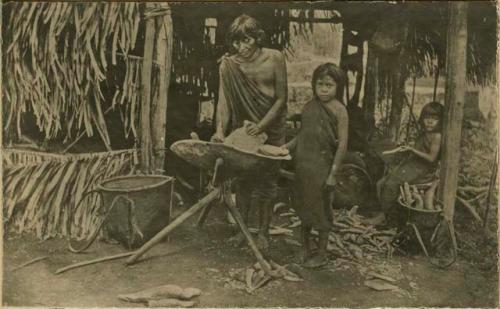 Making cassava