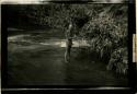 Man standing in river