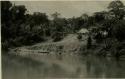 View of village from across river