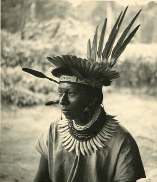 Man wearing headdress