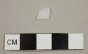 Opague white flat glass fragment