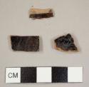 Lead-glazed red earthenware sherds, possibly Buckley-type