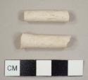 Kaolin/White ball clay pipe stem fragments with 5/64 in. bore holes