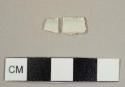 Pearlware rim sherds to a bowl or lid, two mend together