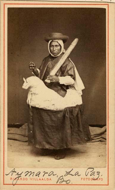 Studio portrait of person in costume