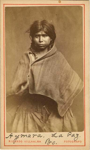 Studio staged portrait of girl