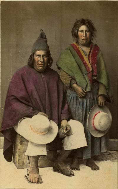 Studio portrait of man and woman