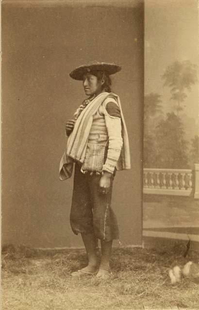 Studio portrait of man standing