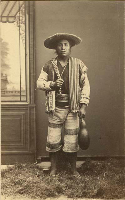 Studio portrait of man standing