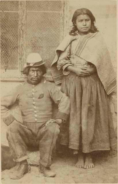 Studio portrait of man and woman