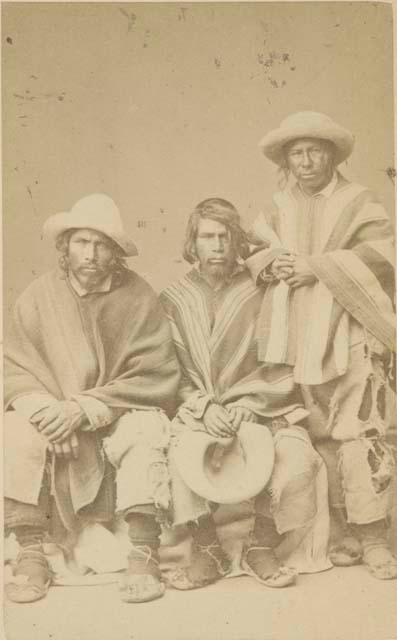 Studio portrait of three men