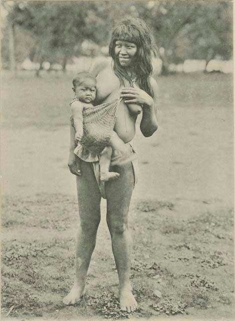 Woman and baby