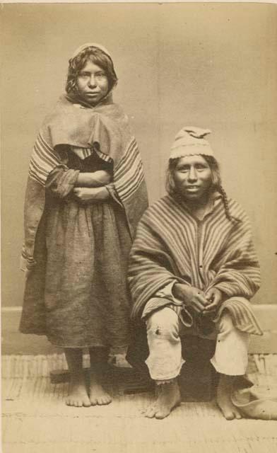 Studio portrait of man and woman