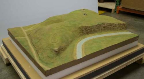 Model of Serpent Mound, Adams County, Ohio