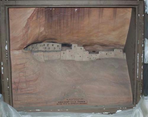 Model of Cliff Ruins, Rio de Chelly, Arizona