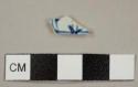 Handpainted blue-on-white pearlware sherd