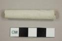 Kaolin/White ball clay pipe stem fragment with 7/64 in bore diameter