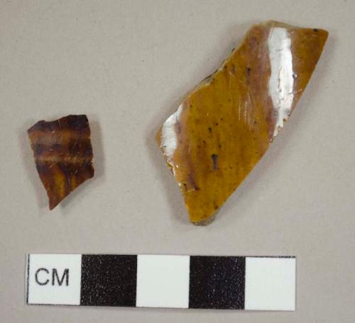 Rockingham ware sherds