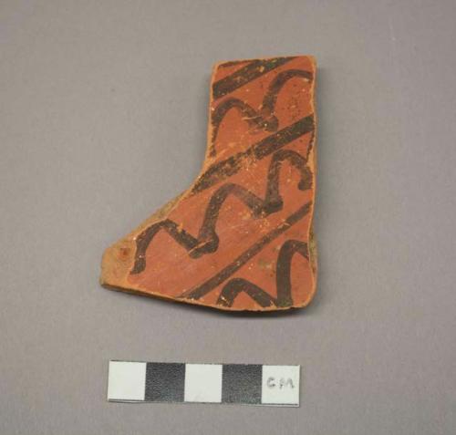 Painted potsherd (1.61" long)