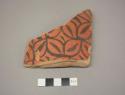 Painted potsherd (4.62" long)