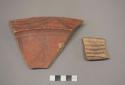 Painted potsherds (Later Ware) 5.92" long