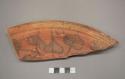 Painted potsherd