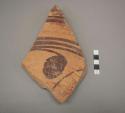 Painted potsherd (7.8" long)