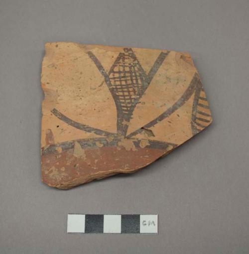 Painted potsherd (Late Indus) 3.9" long