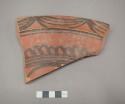 Painted potsherd