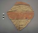 Painted potsherd (9.4" long)