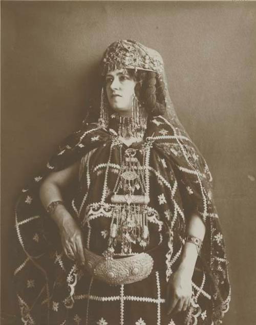 Kabyle Woman with jewelry and head piece