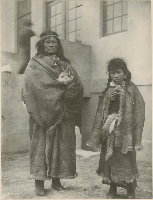 Patagonian woman and her 12 year old child