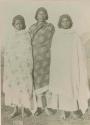 Three women standing