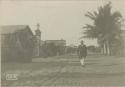 Man walking down street