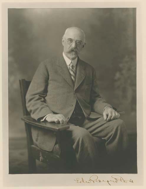 Edward Reynolds, M.D., Peabody Museum Director, portrait.