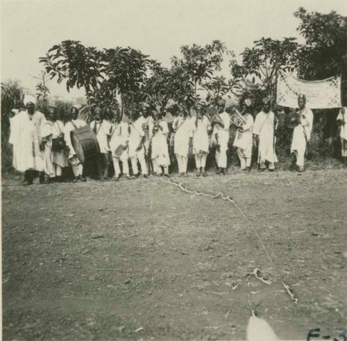 Group of men with musical instruments