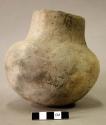 Ceramic complete vessel, medium neck, plain