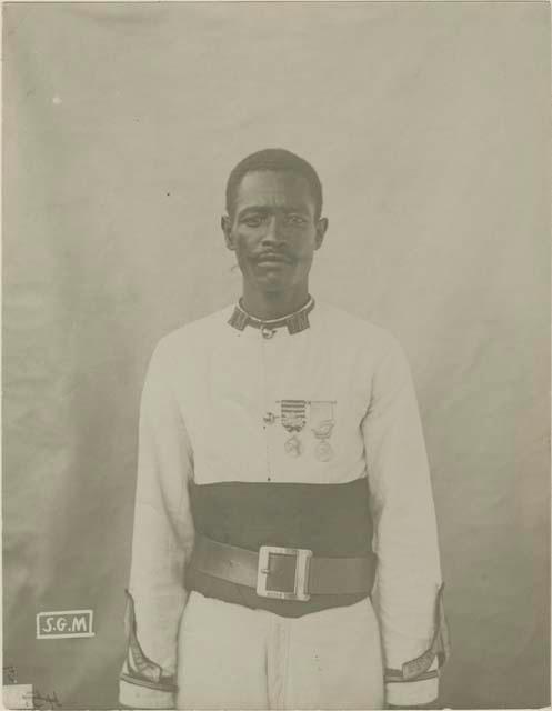 Man in uniform with medals