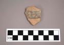 Ceramic body sherd with painted banding decoration on exterior