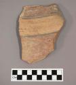 Ceramic body sherd with painted banded design on exterior