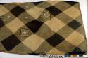 Sleeping mat of rotan segah--black and natural squares in checkerboard+