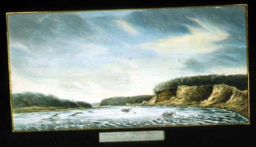 "Views of the Mississippi River downwards including the Iron Banks.