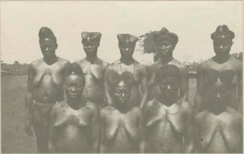 Women with ancient form of headdress