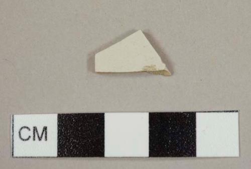 White salt-glazed stoneware sherd