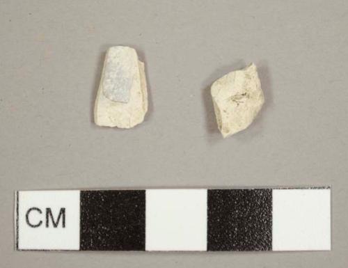 Kaolin/White ball clay pipe bowl fragments