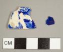 Dark blue transfer printed pearlware sherds