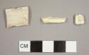 Creamware sherds, including one possible rim sherd