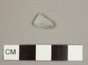 Kaolin/White ball clay pipe bowl fragment, outside burned blue