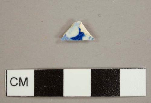 Blue transfer-printed pearlware sherd